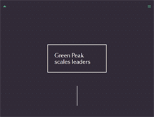 Tablet Screenshot of greenpeakpartners.com